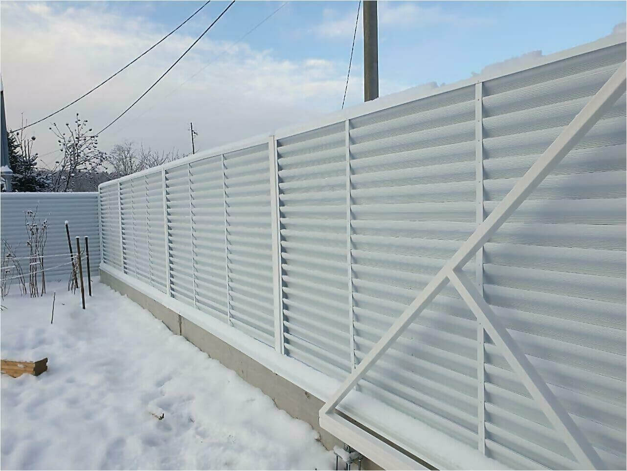 Забор жалюзи 150м RAL9003 фото3 в Энгельсе