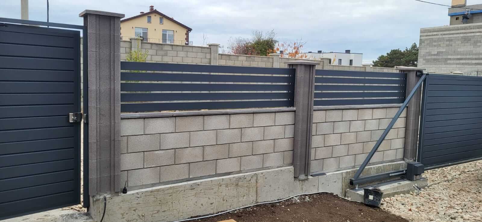 Забор-ранчо из металлопланкена 28м RAL7024 Серый Графит МАТТЕ в Энгельсе