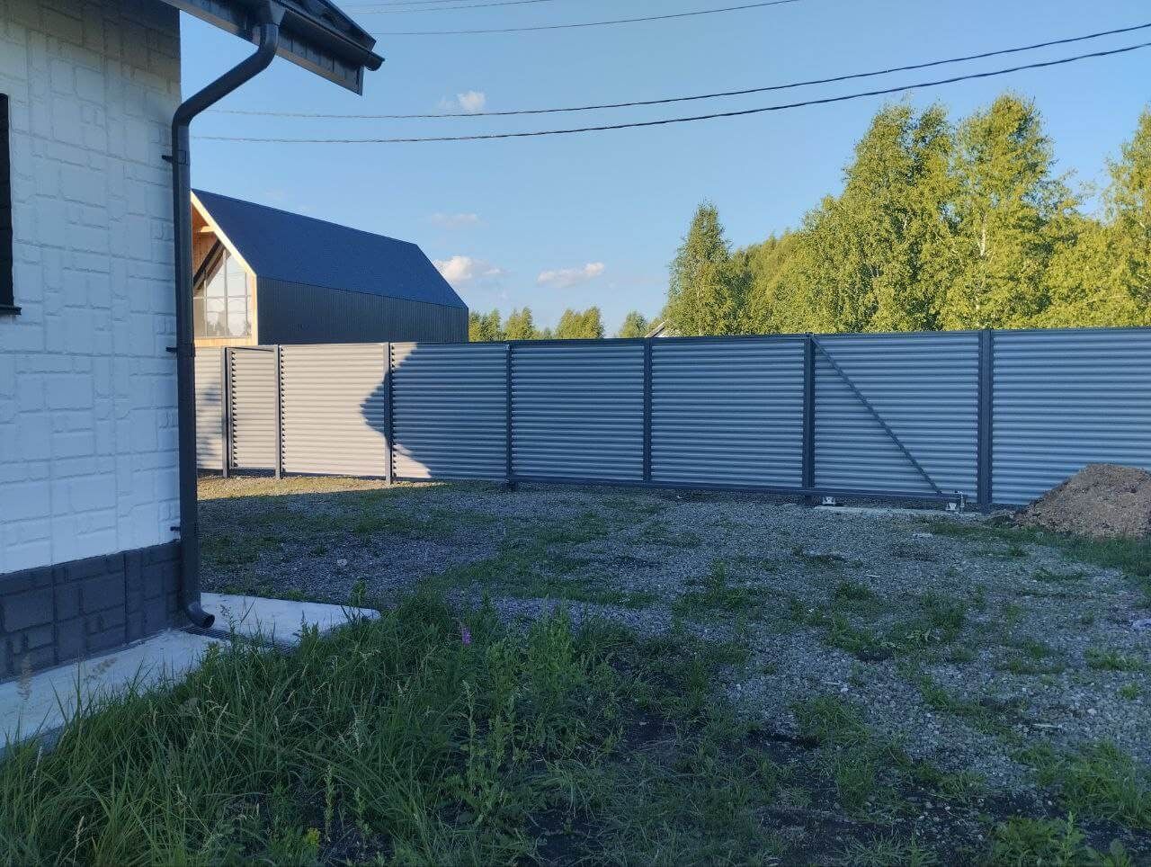 Забор из ламелей еврожалюзи 20м RAL7004 Серый фото 4 в Энгельсе