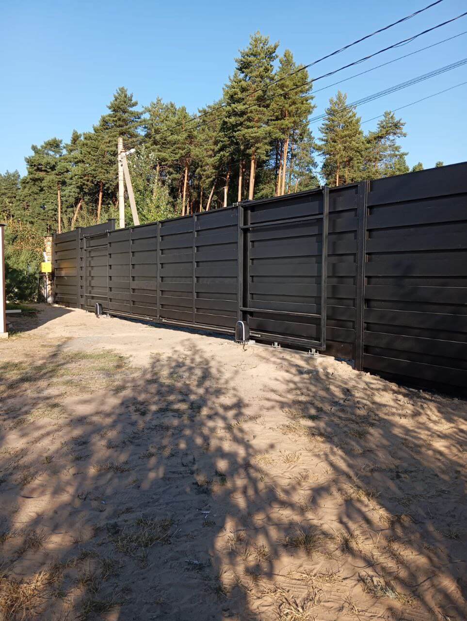 Забор-ранчо из металлопланкена 37м RAL9005 Черный МАТТЕ фото 2 в Энгельсе