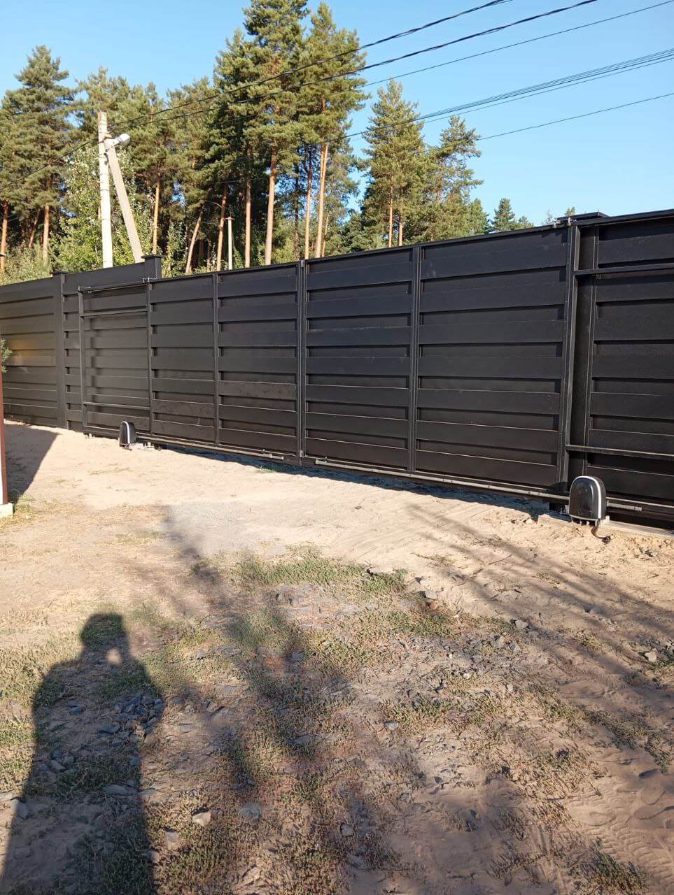 Забор-ранчо из металлопланкена 37м RAL9005 Черный МАТТЕ фото 1 в Энгельсе