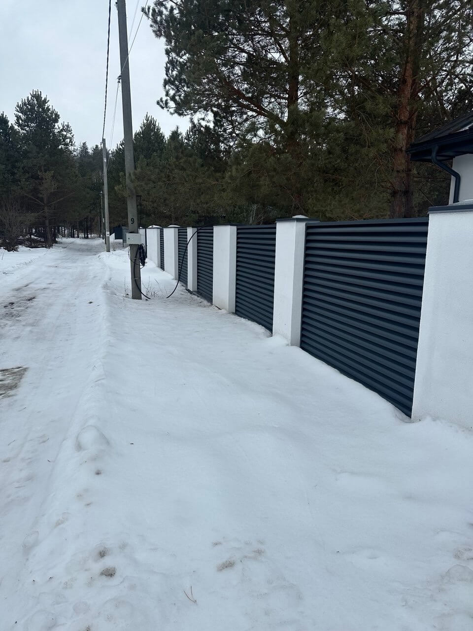 Забор-жалюзи 76м RAL7024/7024 Серый Графит двусторонний МАТТЕ фото 5 в Энгельсе