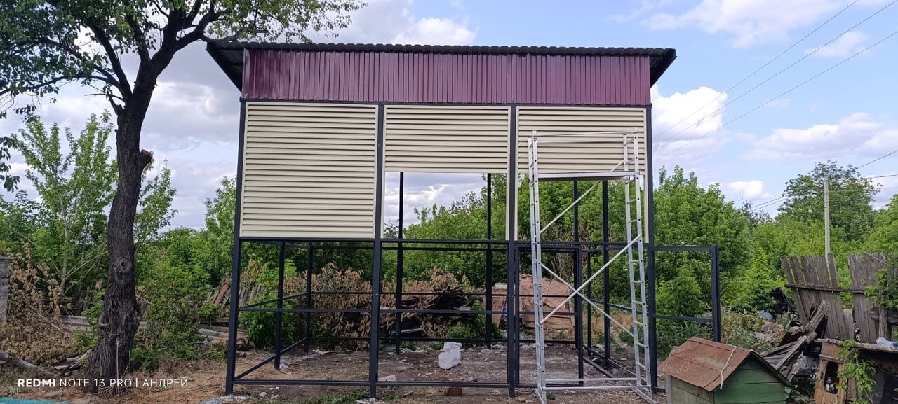 Сенник из ламелей еврожалюзи RAL1015 Слоновая Кость фото 4 в Энгельсе