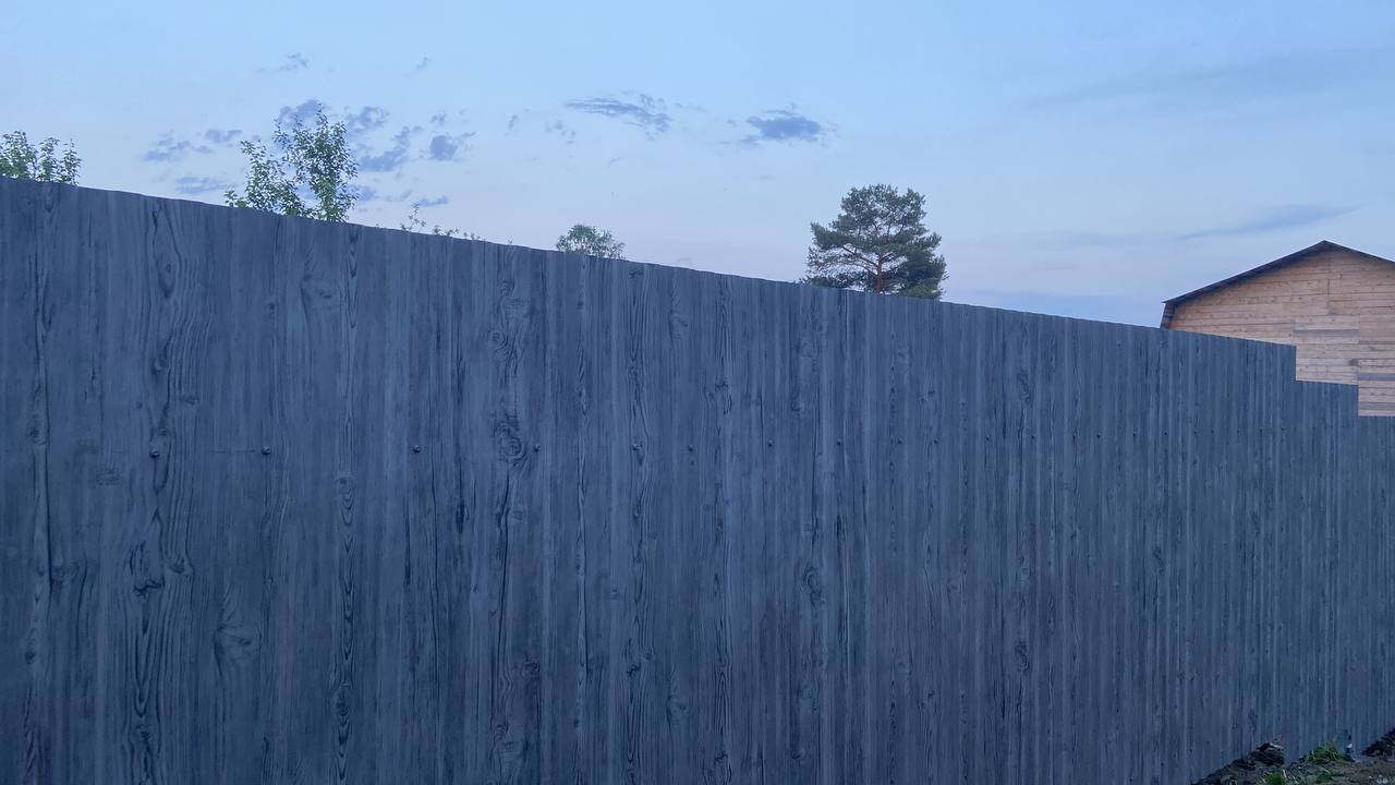 Забор из профнастила НС-10 42м Светлая Береза SteelArt фото 4 в Энгельсе