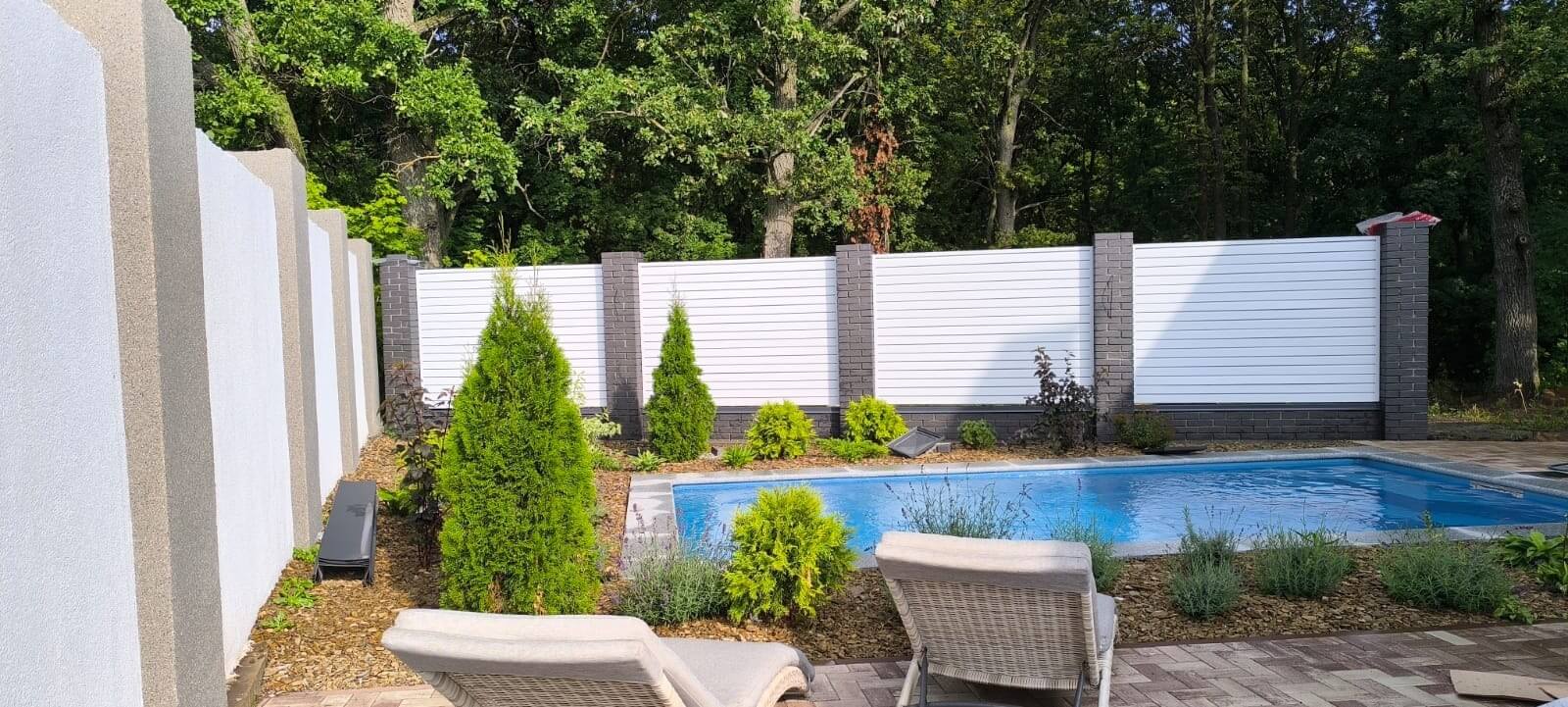 Забор-жалюзи из ламелей Хай-Тек 54м RAL9003 Белый фото 1 в Энгельсе