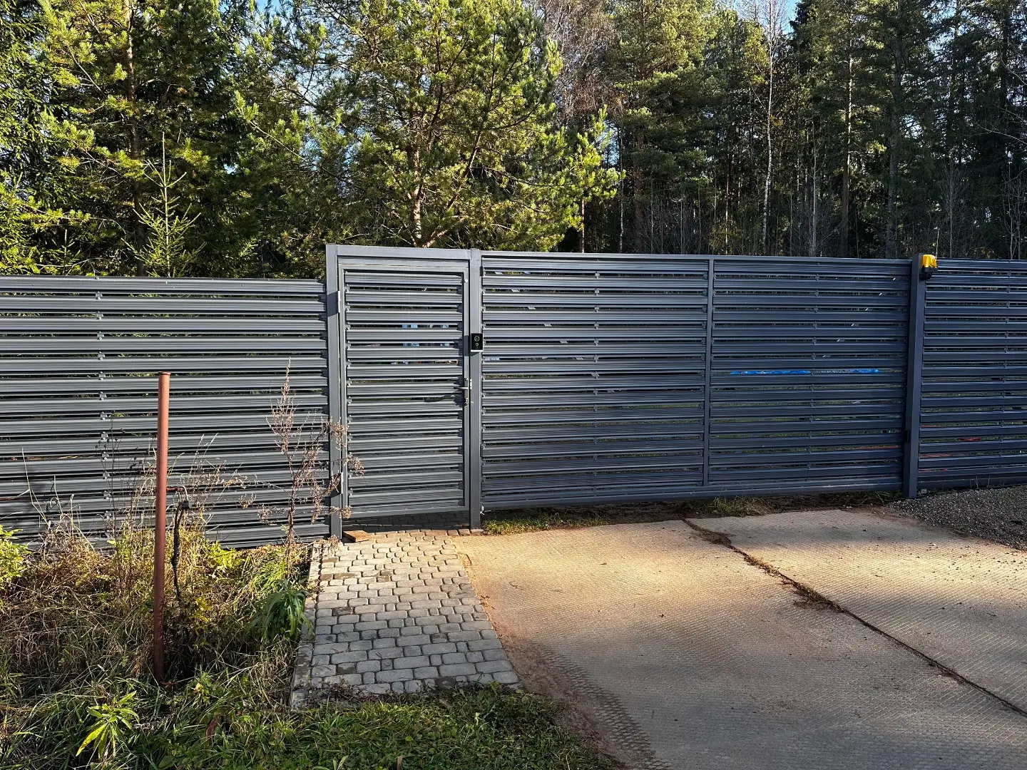 Забор-ранчо из евроштакетника 10м RAL7024 Серый Графит в Энгельсе